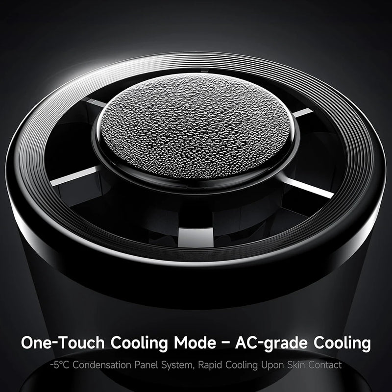 Portable Ice-Cooling Handheld Fan with Flexible Neck