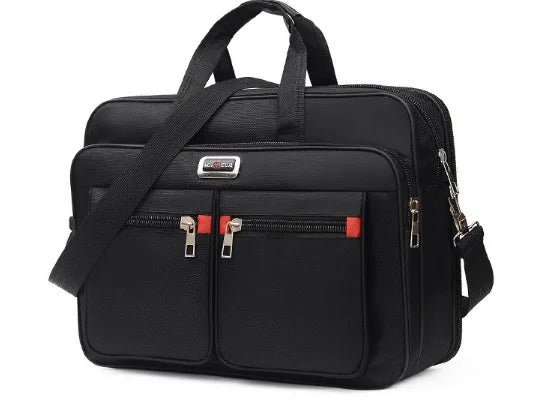 Classic Oxford Laptop Briefcase with Multiple Pockets