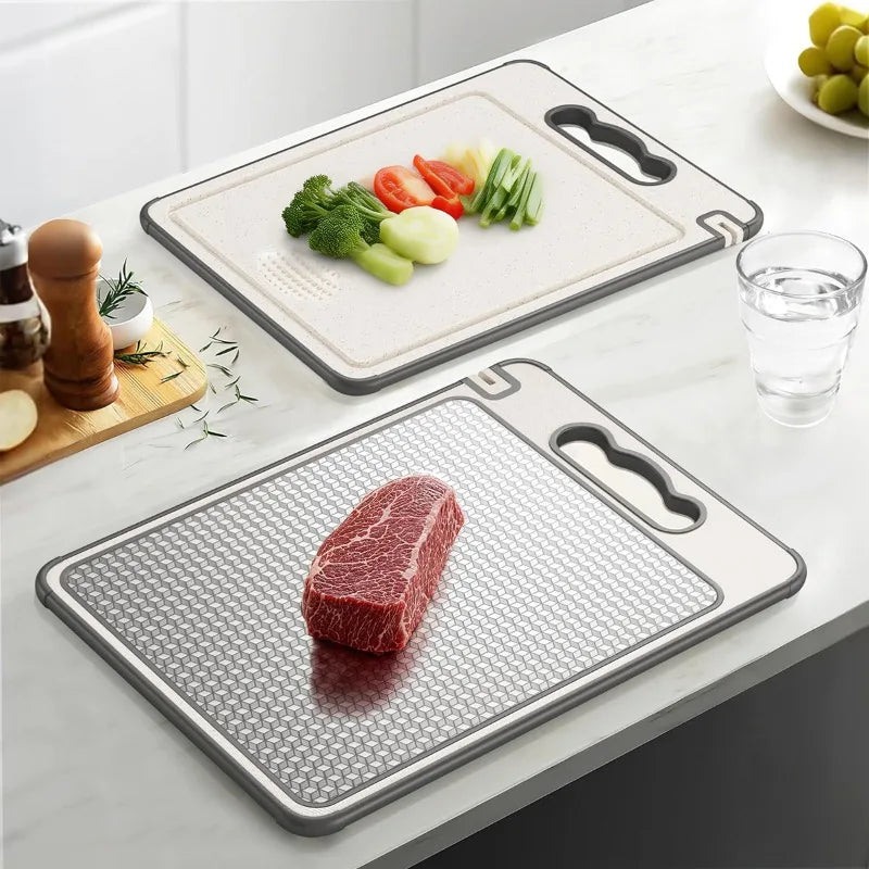 Stainless Steel Cutting Board with Measurement Guide