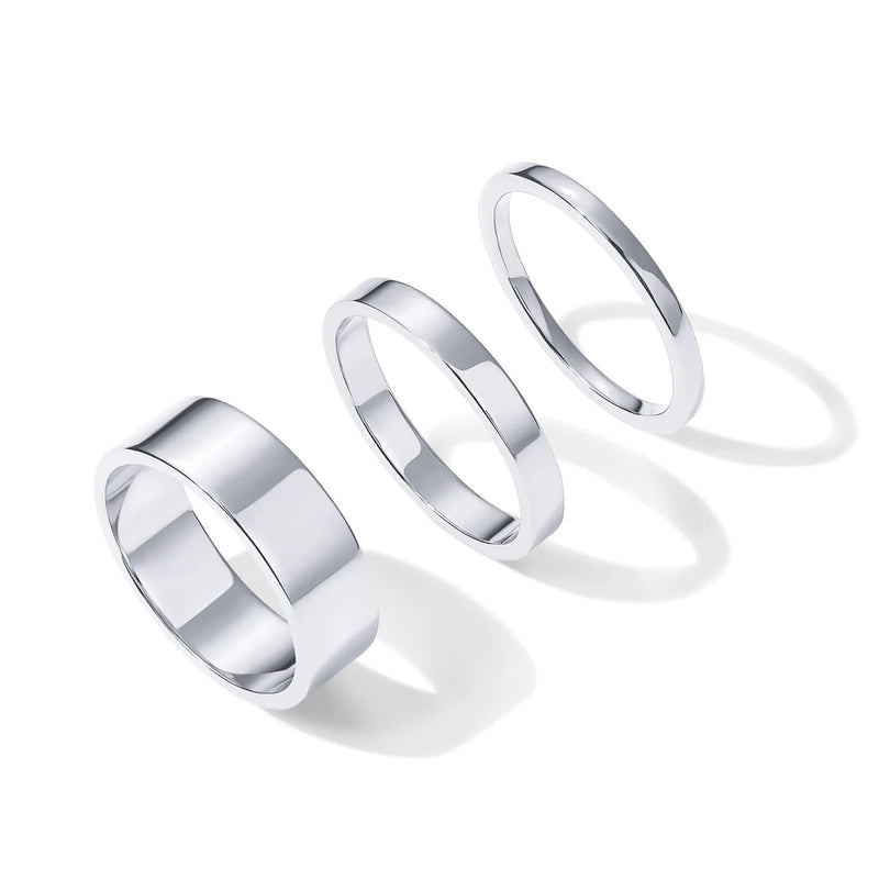 Minimalist Gold-Plated Stacking Ring Set