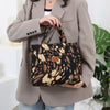 Large Capacity Canvas Tote Bag with Zipper Closure