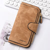 Highland Cow Print Zip-Around Wallet with Card Holder