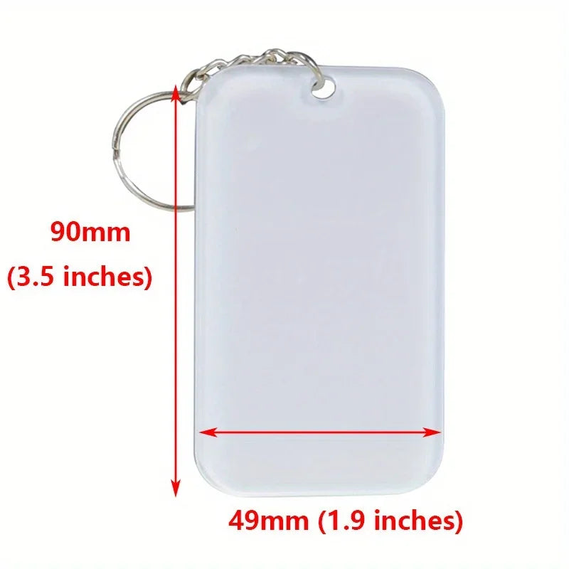 Personalized Photo Keychain with Heat Transfer Acrylic Design