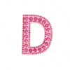 Pearl Rhinestone Letter Patches – Iron-On 3D DIY Embellishments