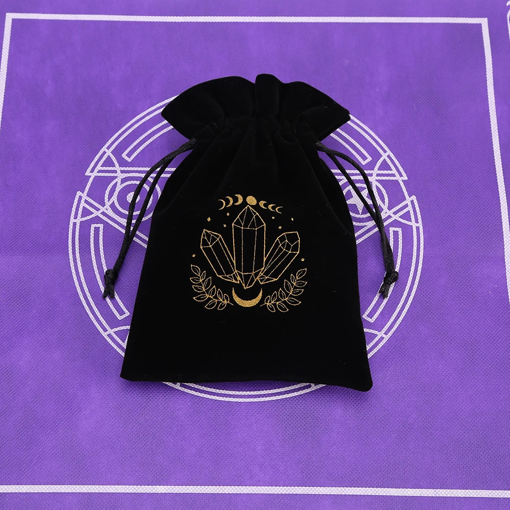 Black Velvet Tarot Card Storage Bag
