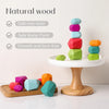 Wooden Rainbow Stacking Stones – Montessori Balancing Blocks for Kids