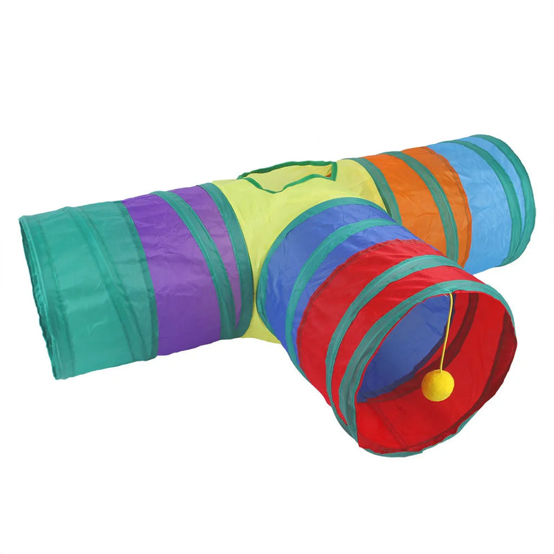 Foldable S-Shaped Cat Play Tunnel