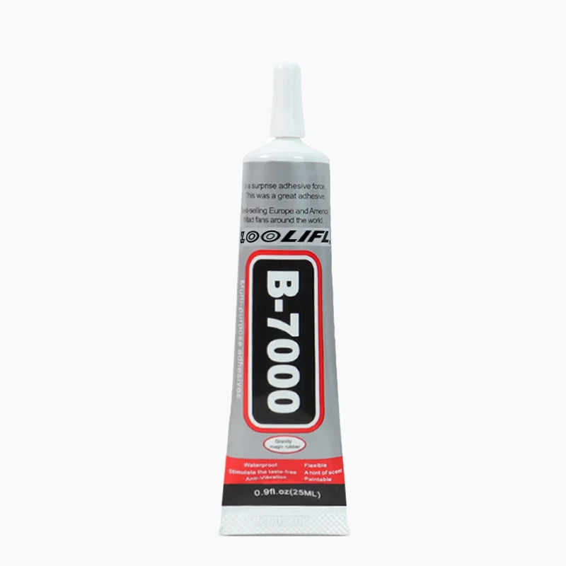 A bottle of B-7000 precision adhesive glue with a fine tip for jewelry, crafts, and repairs.