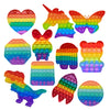 Rainbow Pop-It Fidget Board - Sensory Stress Relief Toy