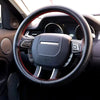 Braided Leather Steering Wheel Cover with Anti-Scratch Protection
