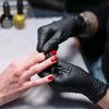 Disposable Black Nitrile Gloves for Cleaning, Tattoo, and Hairdressing