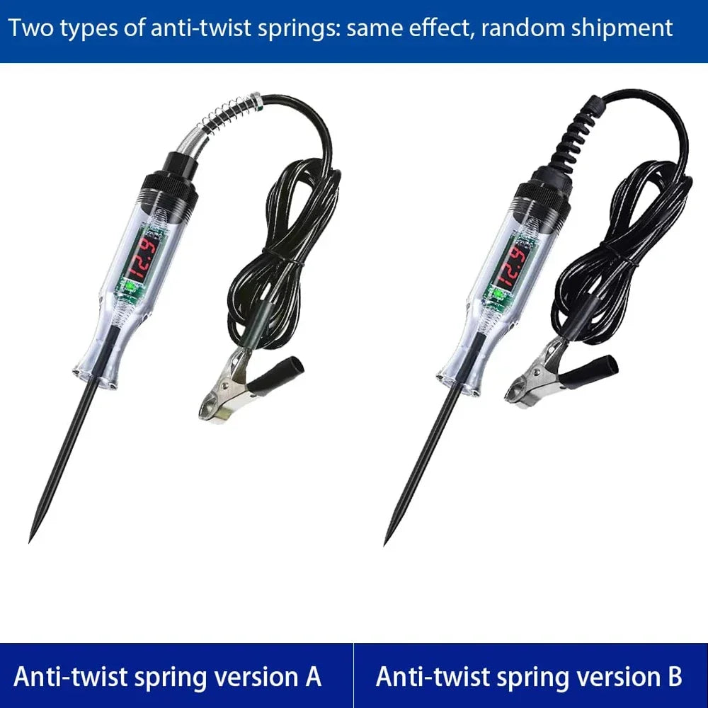 Automotive Digital Circuit Tester 6V-72V with LED Polarity Detection