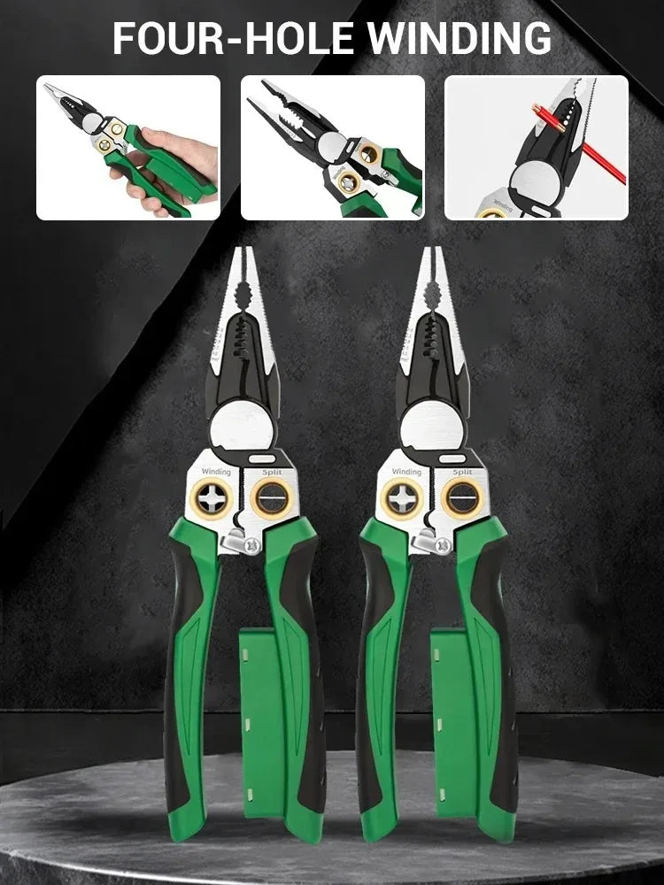 8-in-1 Multifunctional Voltage Tester and Wire Stripping Pliers