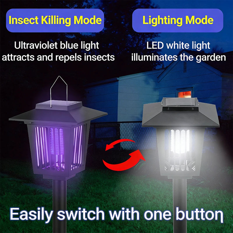 Solar-Powered Mosquito & Insect Zapper
