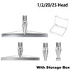 Stainless steel diamond painting pen tip set with screw-on handles including a 25 and 20 head with storage box