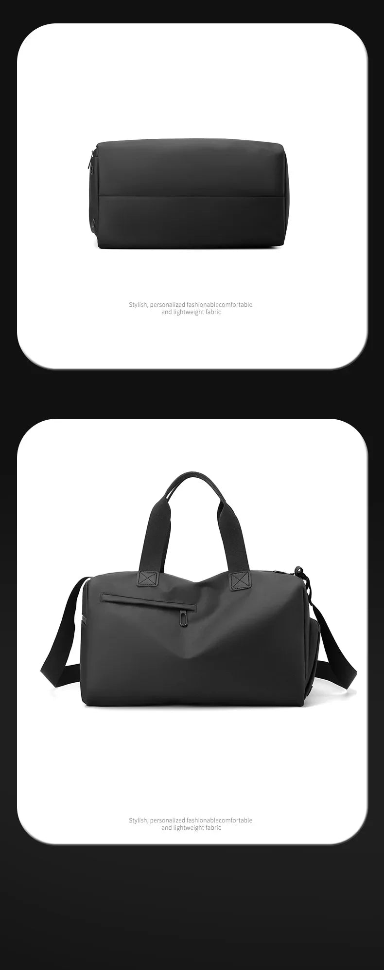 Versatile Travel Gym Bag with Wet/Dry Separation