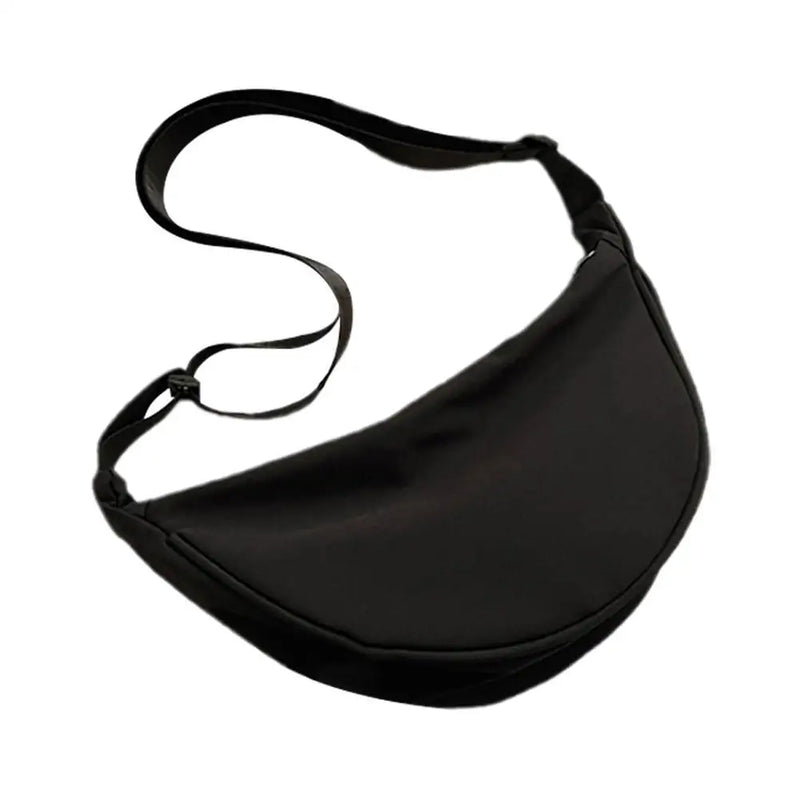 Nylon Crescent Crossbody Bag for Women