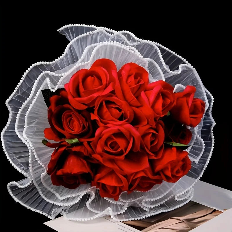 Pleated Wavy Bouquet Wrap