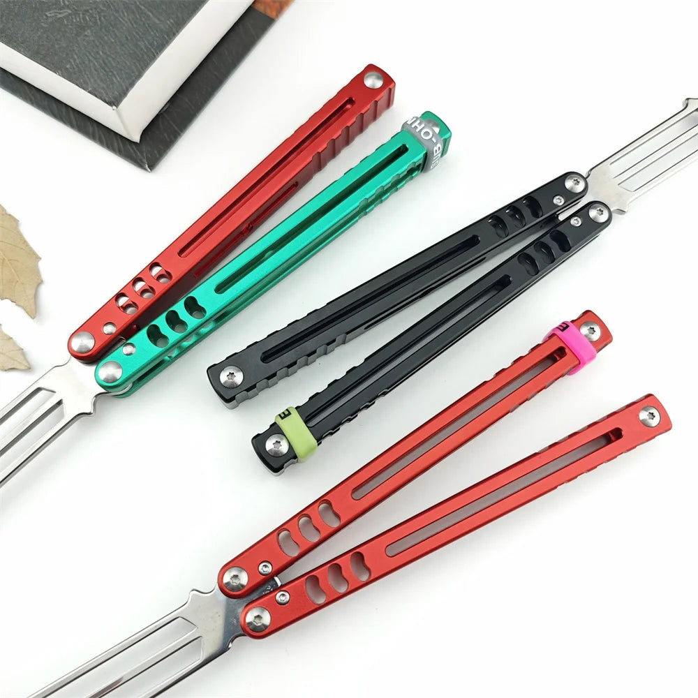 Balisong Training Knife with 440C Blade and Aluminum Alloy Handles