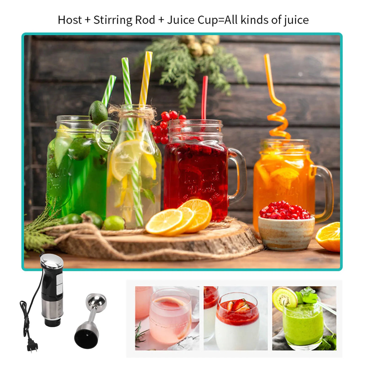 Powerful Handheld Immersion Blender