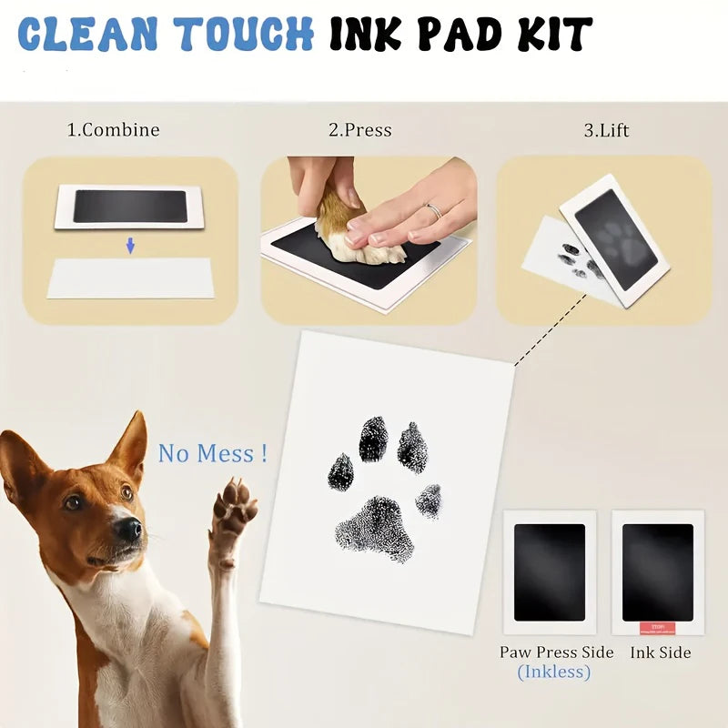 Pet Paw Print Commemorative Ink Pad Kit
