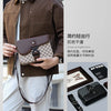 Men's Jacquard Crossbody Bag with Waterproof Finish