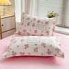Floral Print 100% Cotton Duvet Cover Set with Two Pillow Shams