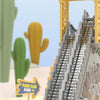 Dinosaur Stair Climbing Race Track Toy with Lights and Music