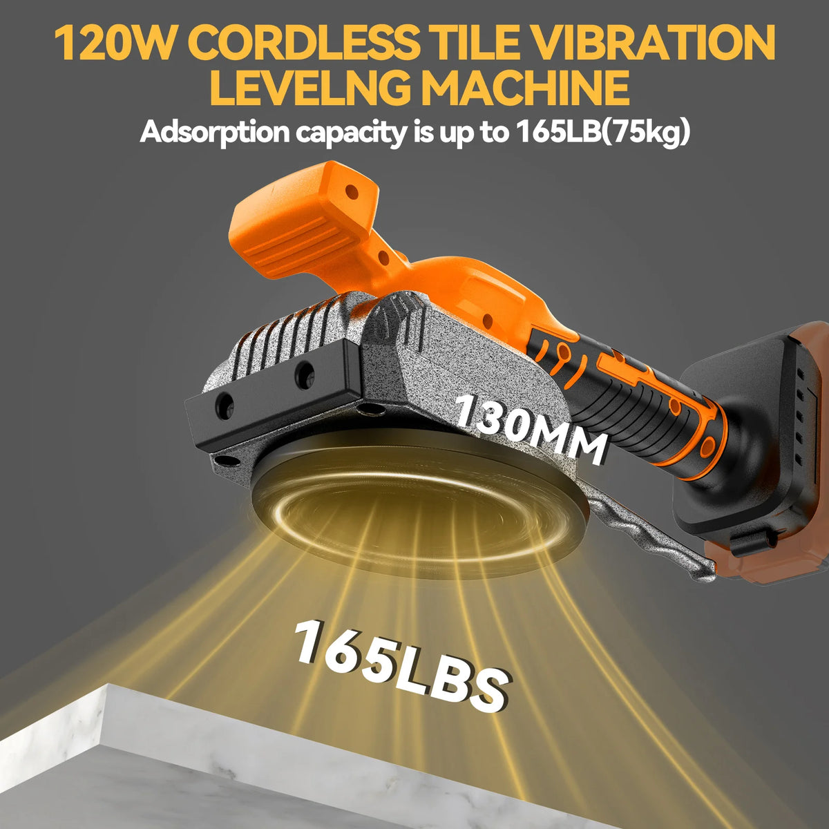 Cordless Tile Vibration Leveling Tool with Adjustable Speeds