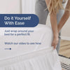 Ruffled Microfiber Bed Skirt with Split Corners