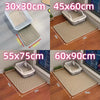 Double-Layer Cat Litter Mat with Waterproof Base
