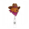 Cute Cat Acrylic ID Badge Reel with Retractable Clip