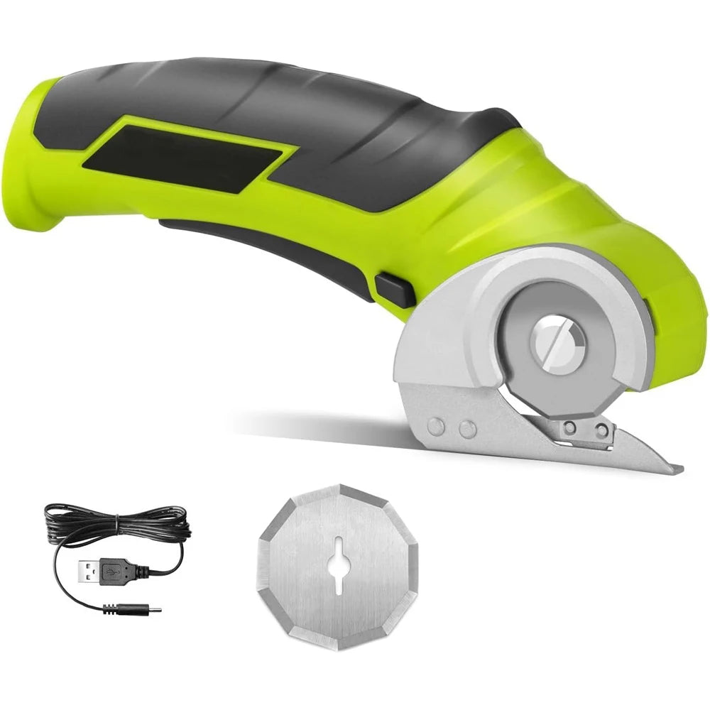 Cordless Electric Scissors – Lightweight Rotary Cutter for Cardboard, Carpet & More