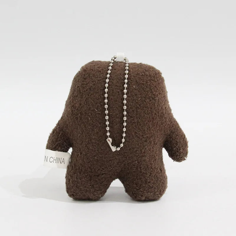 Adorable Domo Kun Plush Keychain – Kawaii Anime Charm for Bags & Keys