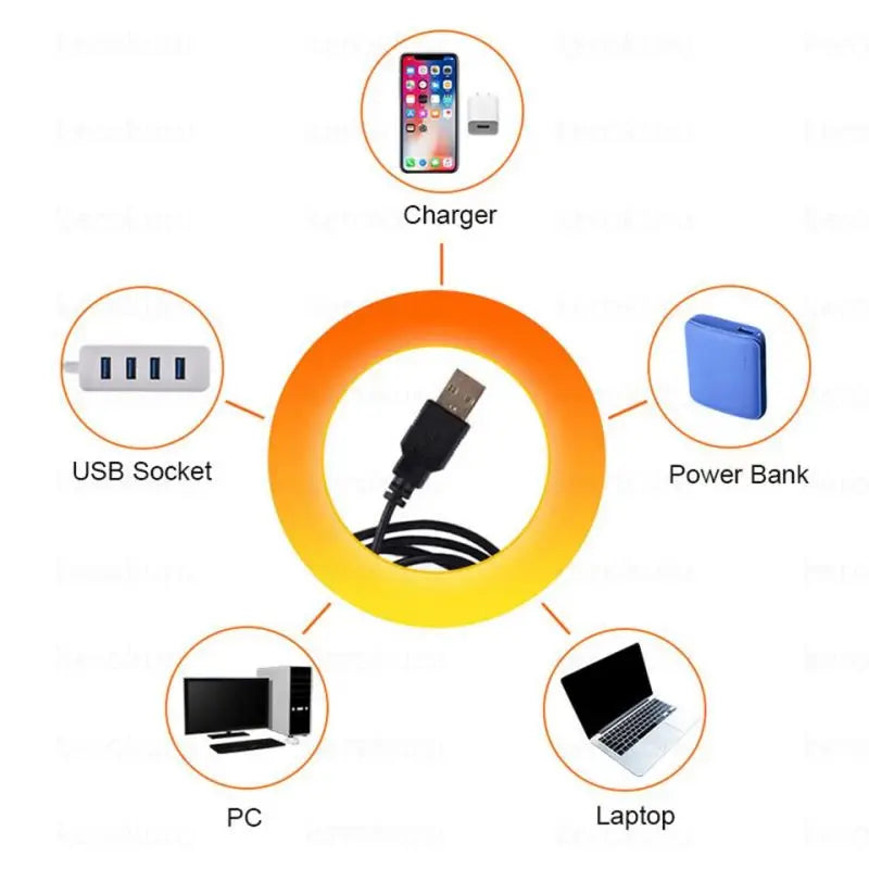 Lámpara de Proyección de Atardecer USB