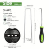 Heavy-Duty Galvanized Landscape Staples with Gaskets (6-inch)