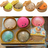 Glitter Dumpling Squishy Toy with Steamer Box