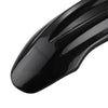 Black front wheel mudguard for a Tuttio Soleil 01 electric dirt bike