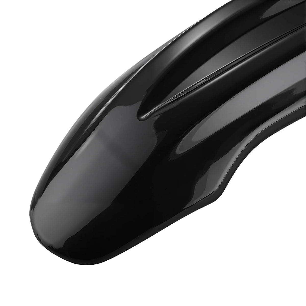 Black front wheel mudguard for a Tuttio Soleil 01 electric dirt bike