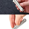 Compact Stainless Steel Folding Knife with Keychain