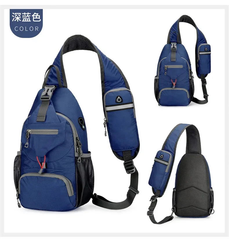 Waterproof Nylon Sling Chest Bag
