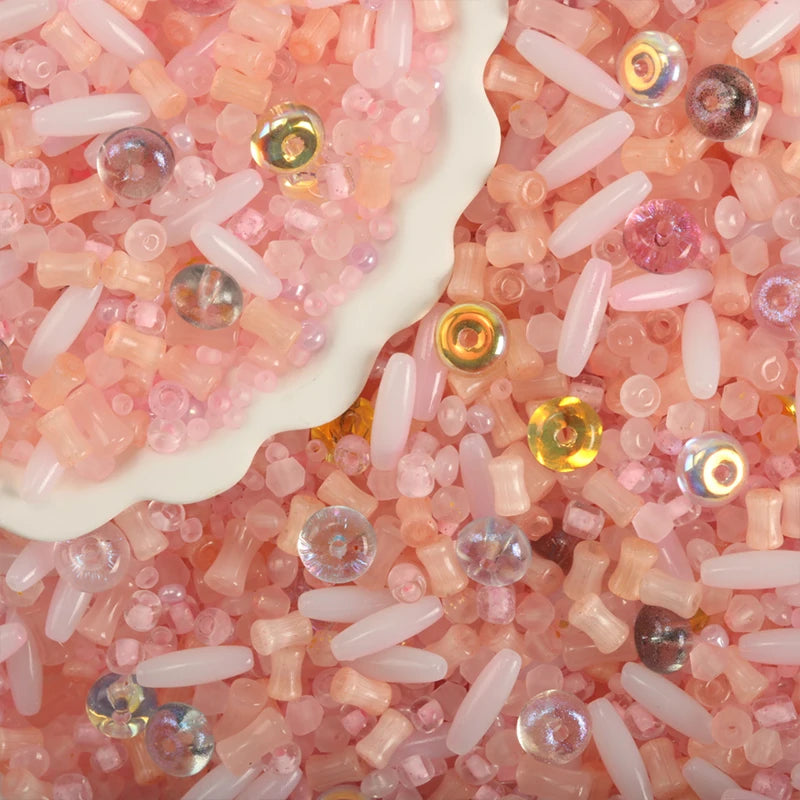 Creative Mixed Glass Spacer Beads for Jewelry Making