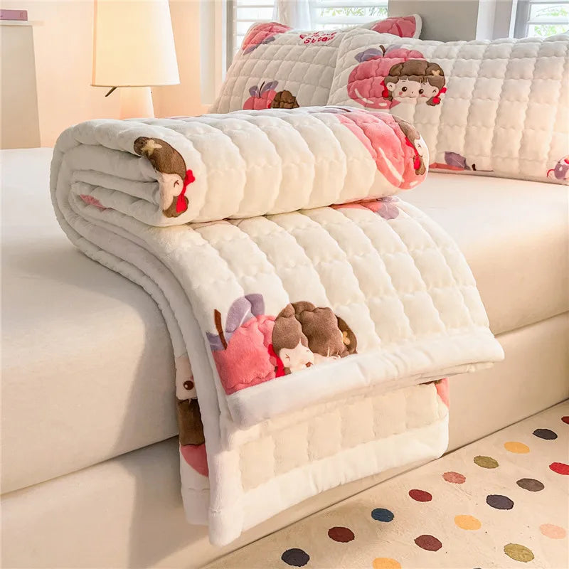 Quilted Velvet Mattress Topper