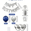 Happy Birthday Foil Balloon Set with Banner