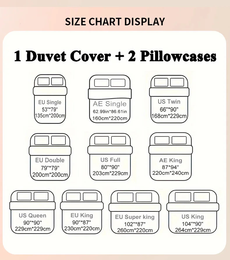 Plush 3-Piece Duvet Cover Set – Ultra-Soft Cozy Bedding