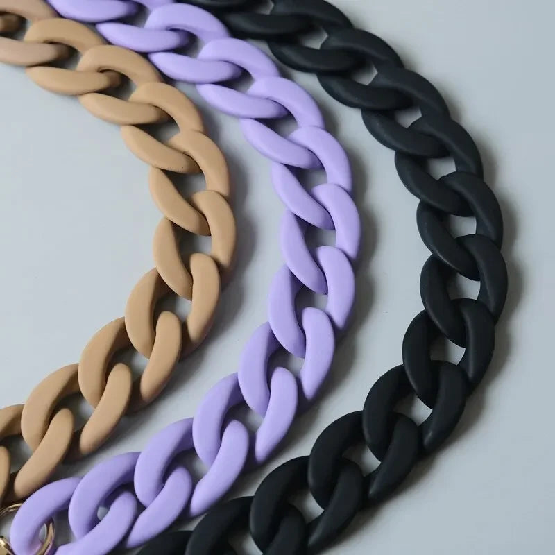 Fashionable Wide Chain Bag Strap