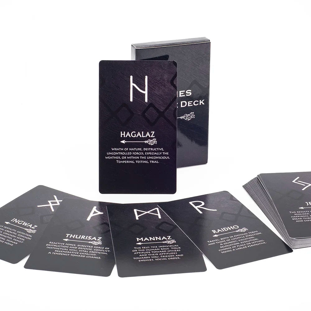 Tarot Runes Oracle Card Deck - 26 Cards for Reflection & Insight