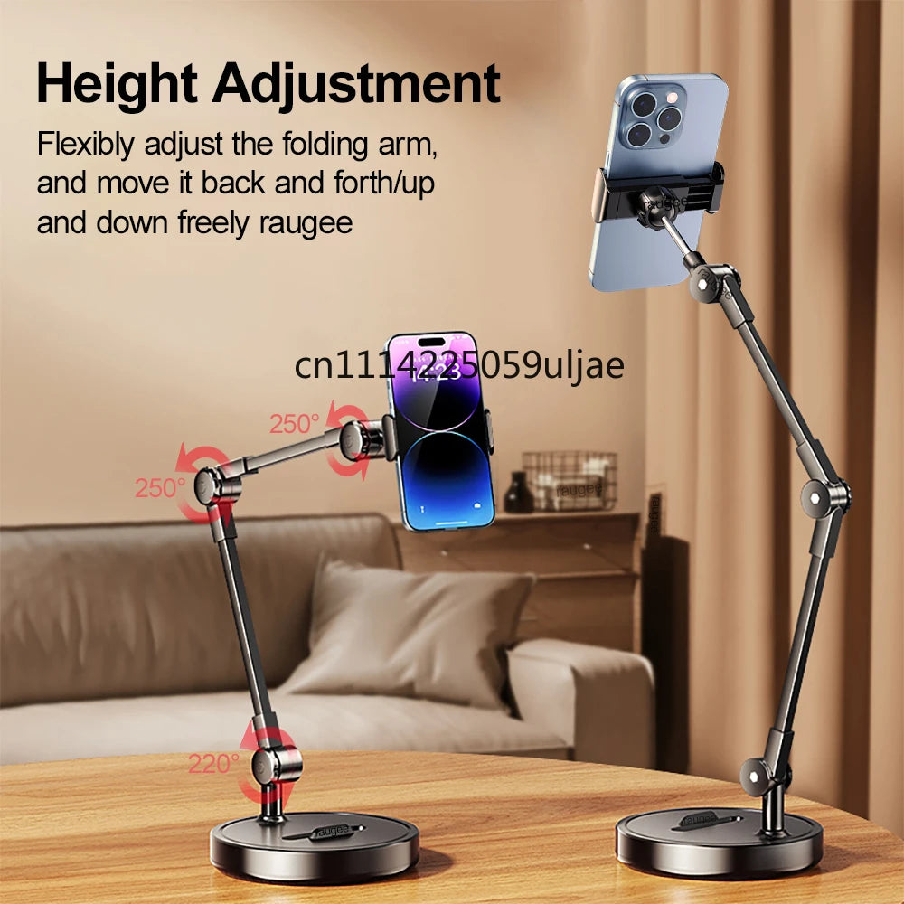 Folding Adjustable Phone Stand with Flexible Arm