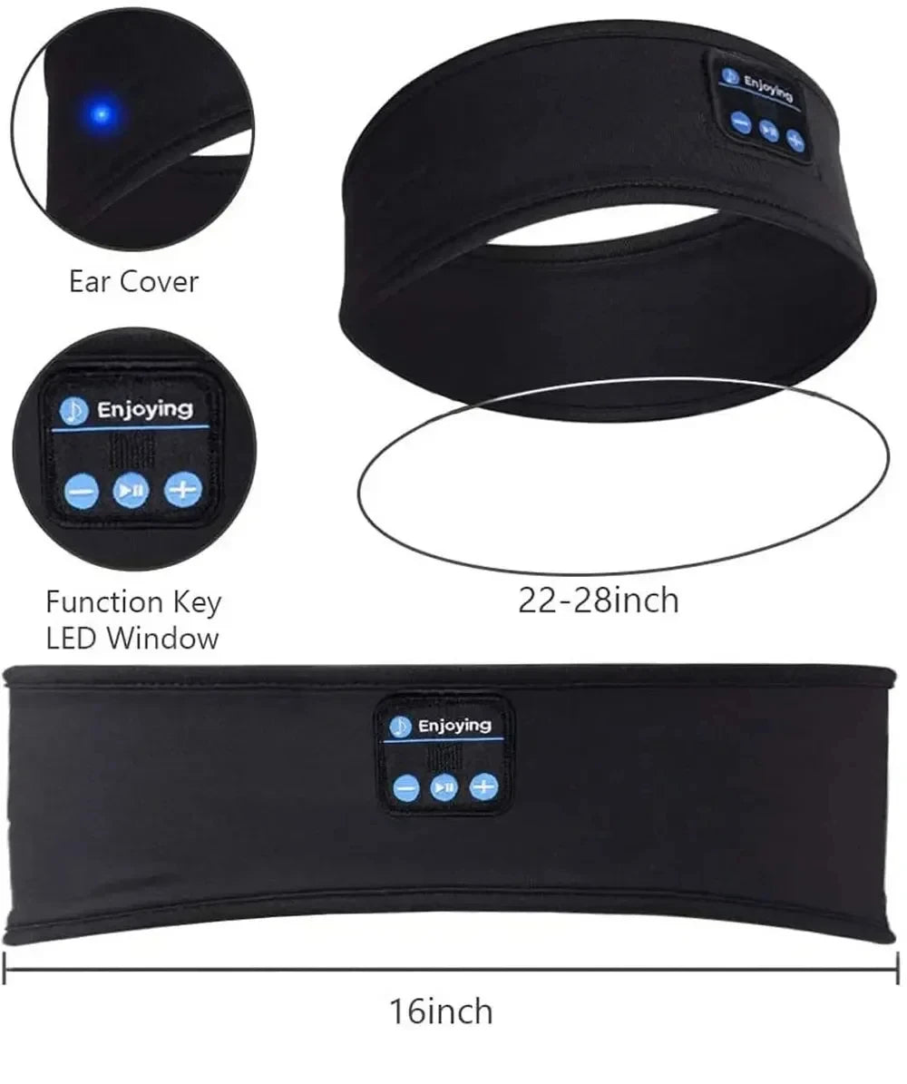 Bluetooth Sleep Headband with Built-in Wireless Earphones