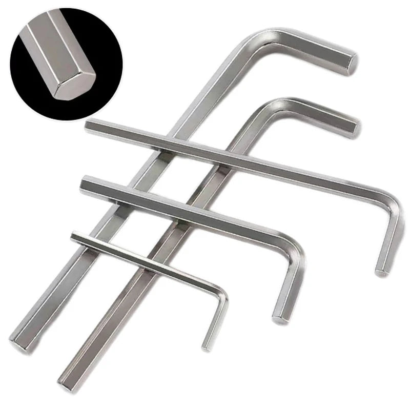 L-Shaped Hex Key Set with Flat Head Design